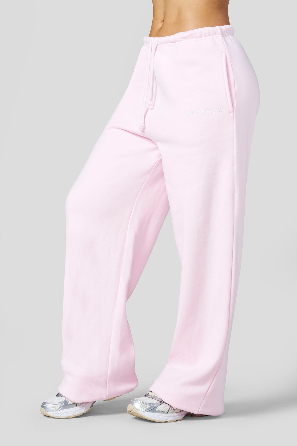 W2293 Comfort straight leg Joggers - Light Pink
