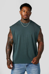 3019 - Elevated Cut-Offs - Dark Green