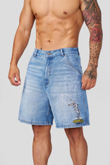 6079 - Looney Tunes Jorts - Blue Wash