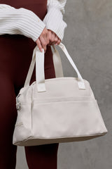 W613 Sleek Mini Duffle - Cream