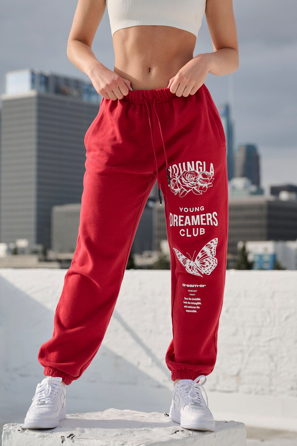 W211 Dreamers Joggers - Deep Red