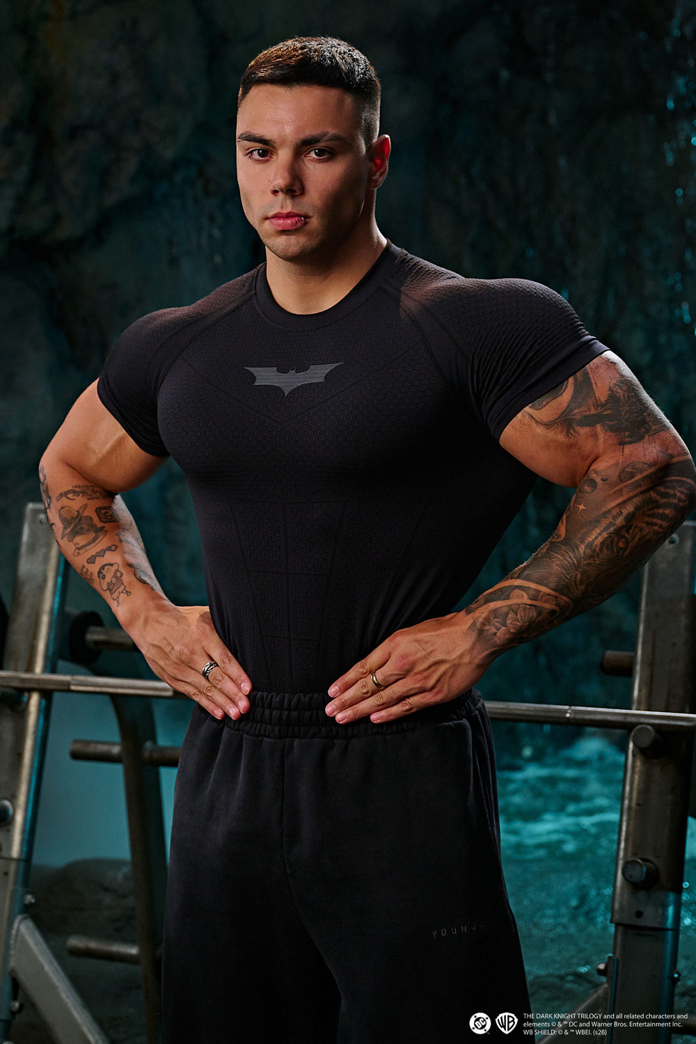 4259 - Batman Compression Tees New Colors - All Black