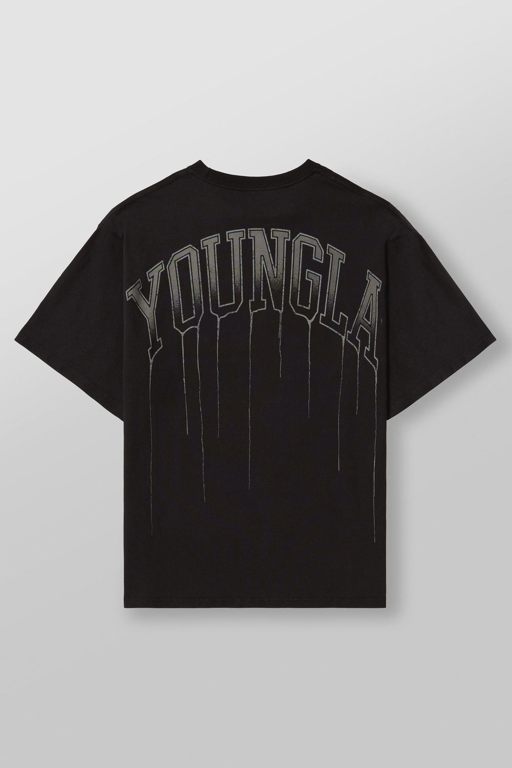 W428 - Drip Oversized Tee - Black Wash