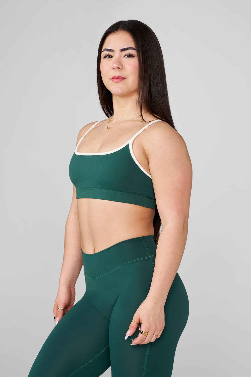 W3162 - Golds Iron Legacy Sports Bra - Green/Cream