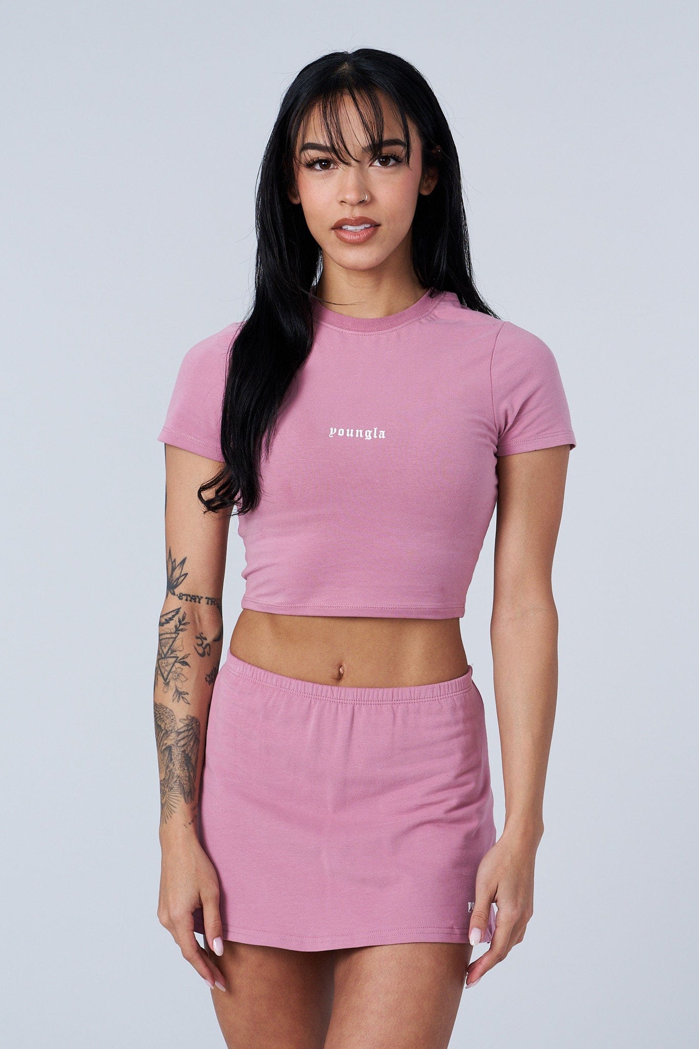 W442 - Love Sets - Baby Tee - Pink