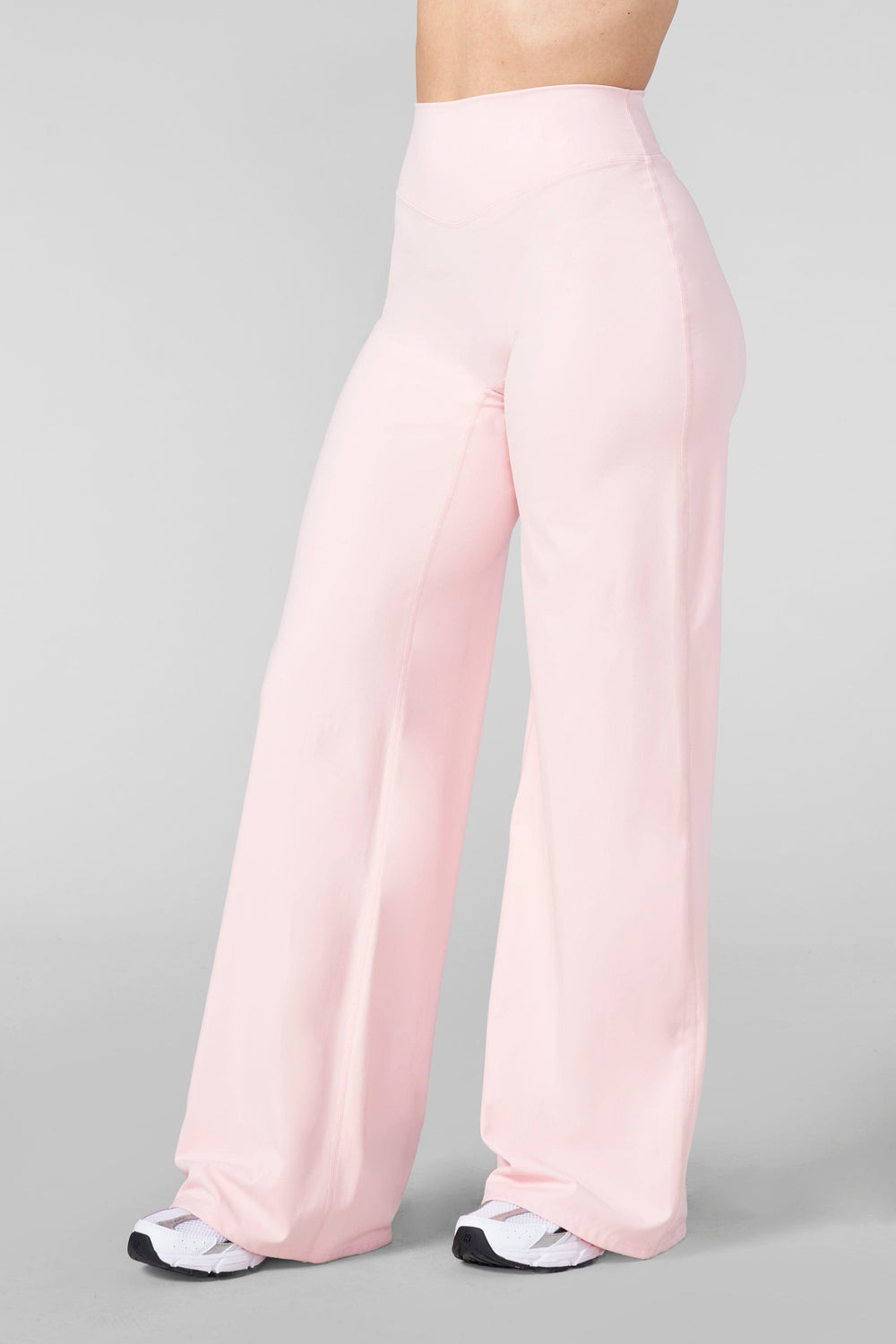 W2257 - Kove Wide Leg Flare Leggings (Regular) - Light Pink
