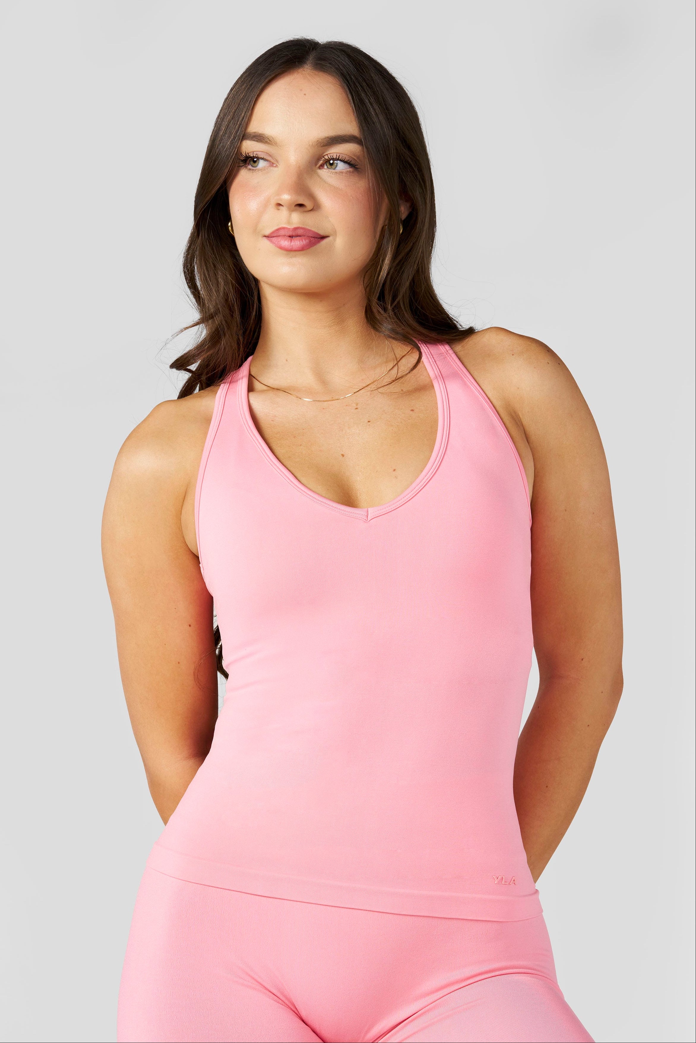 W4291 - Curve Seamless Tank - Coral