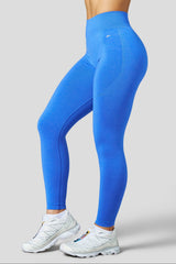 W2252 Pulse Seamless scrunch Leggings - Blue