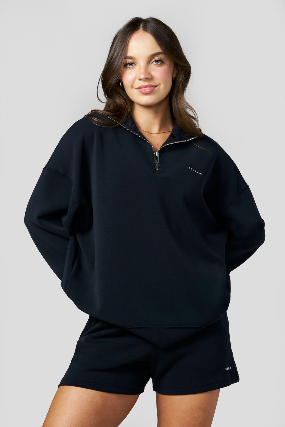 W5230 Scuba Quarter Zip Pullover - Black