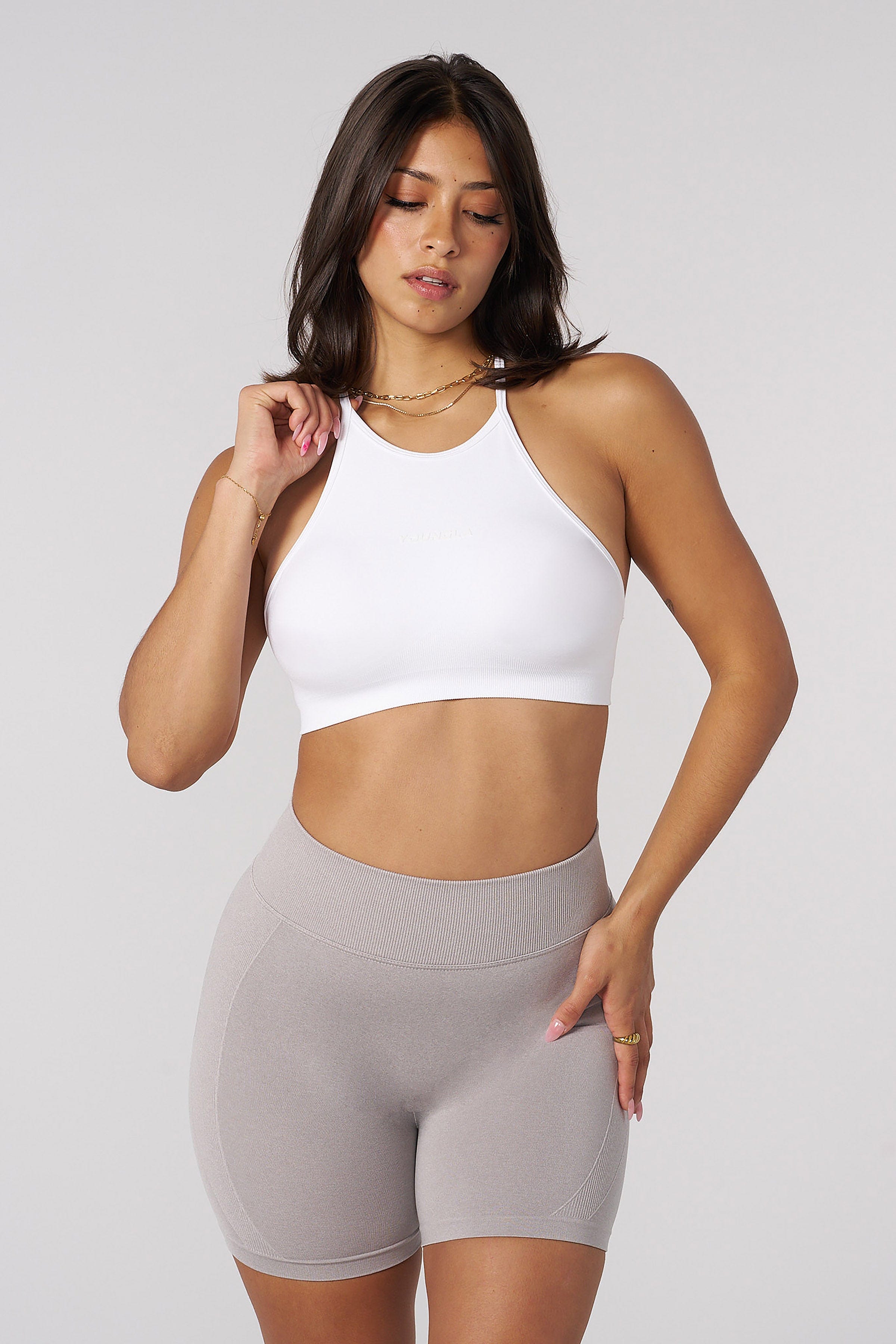 W452 Core Hourglass Bra Tank - White