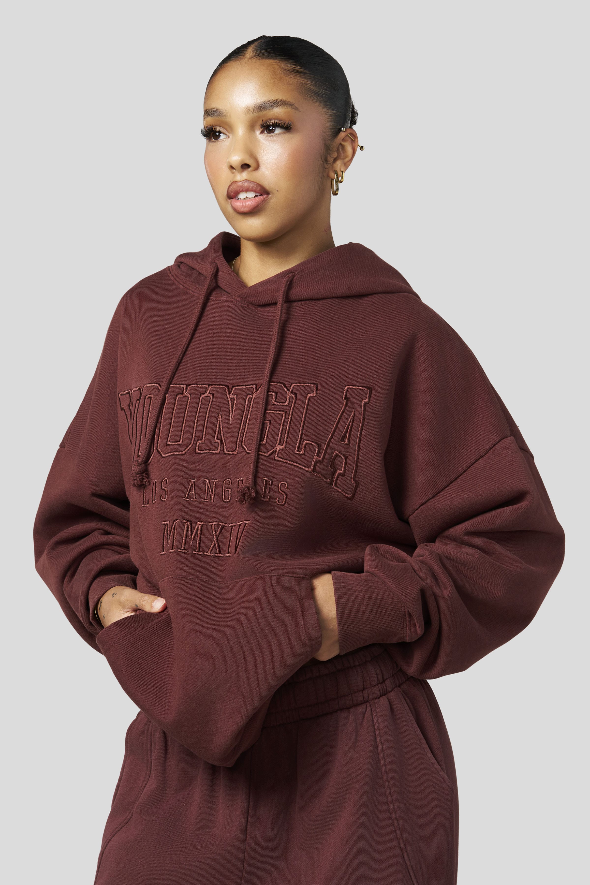 W542 - Mineral Hoodie - Brick Red