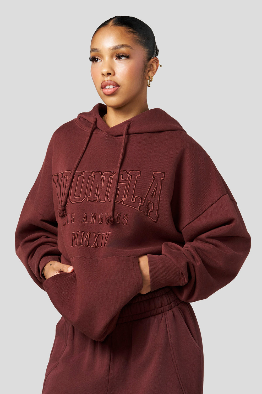 W542 - Mineral Hoodie - Brick Red