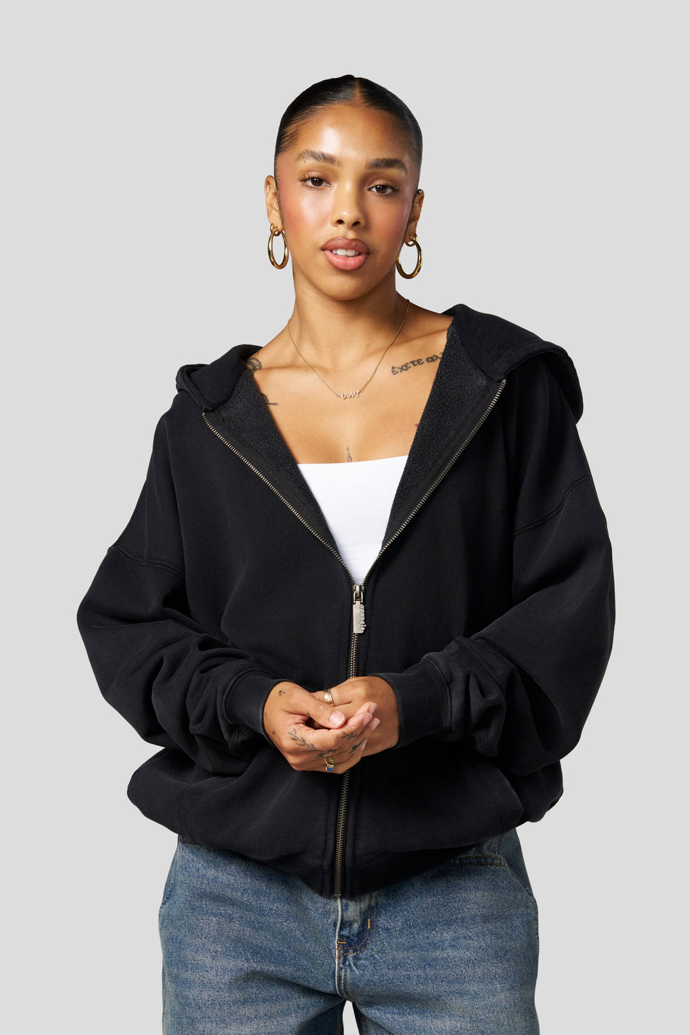 W554 Balance Zip Hoodie - Black