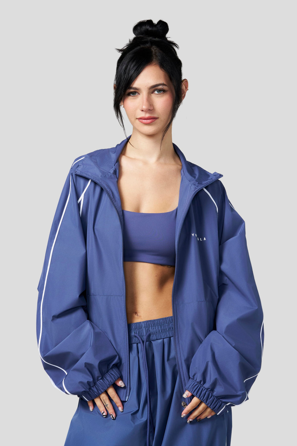 W5250 - Elevate Track Jacket - Smoky Blue