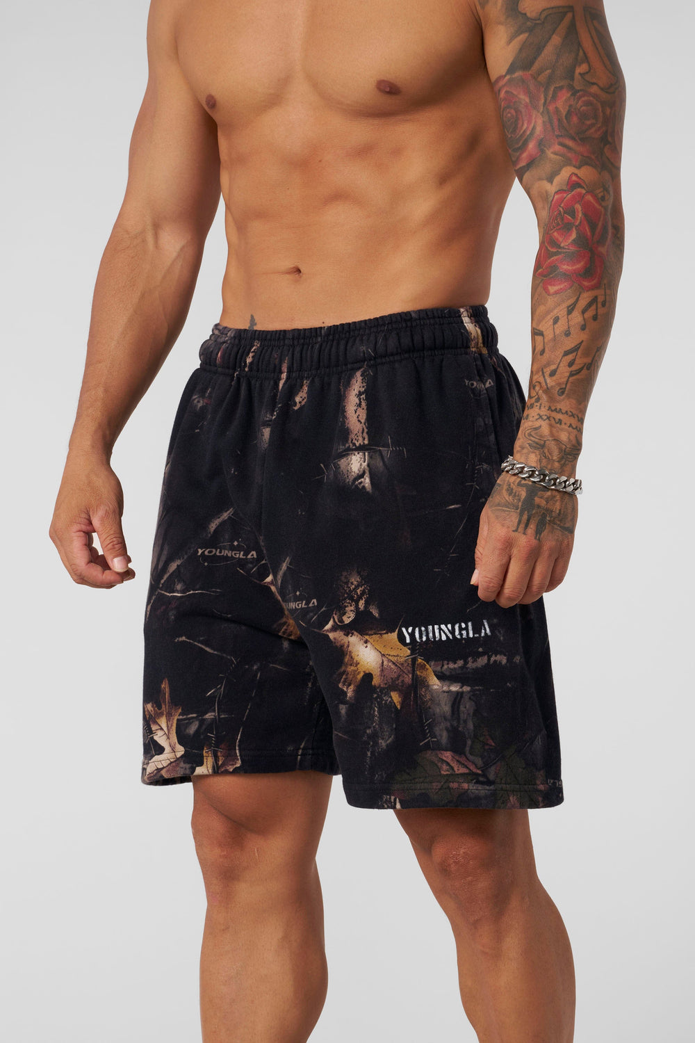 1076 - Tree Camo Collection - Shorts - Black Tree Camo
