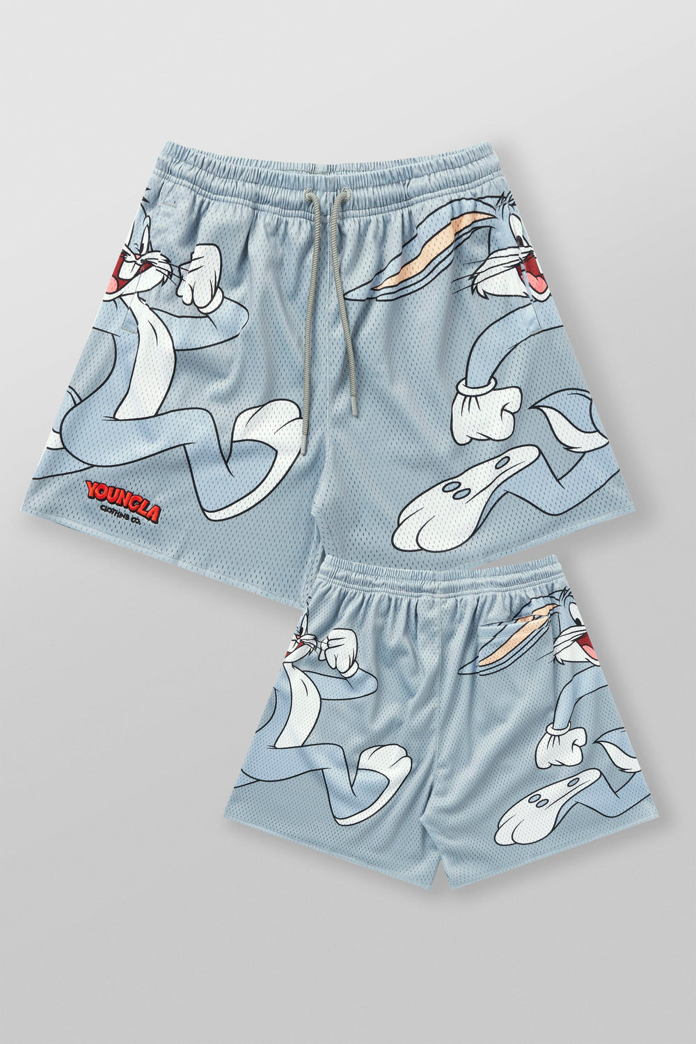 1098 - Looney Tunes Basketball Shorts - Grey