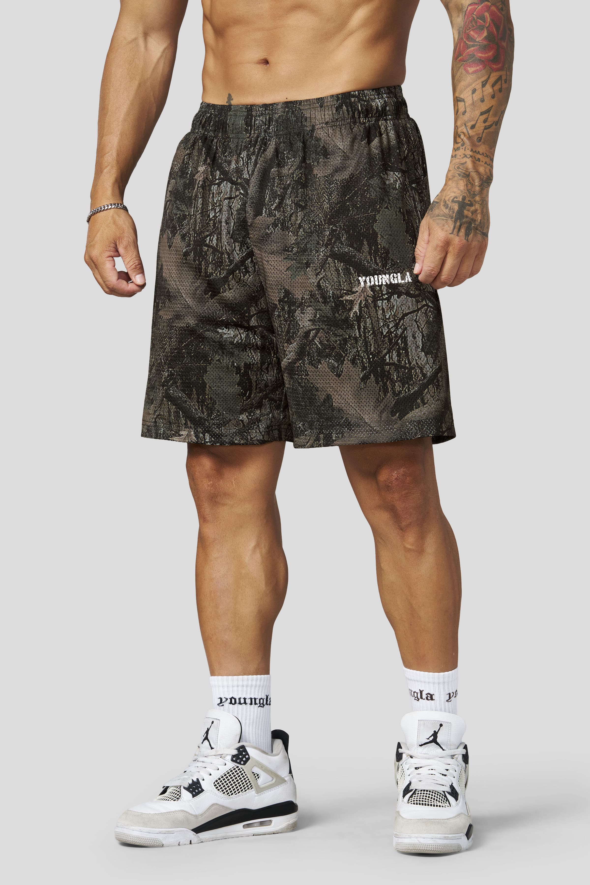 1103 - Aeromesh 7" Shorts - Dark Tree Camo