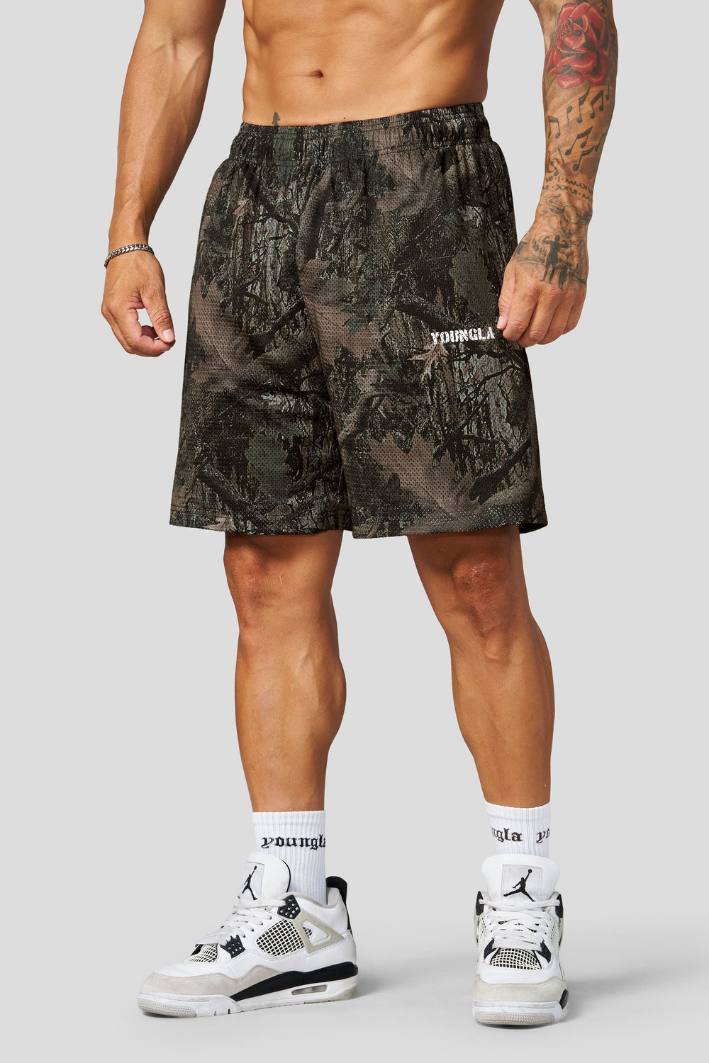 1103 - Aeromesh 7" Shorts - Dark Tree Camo
