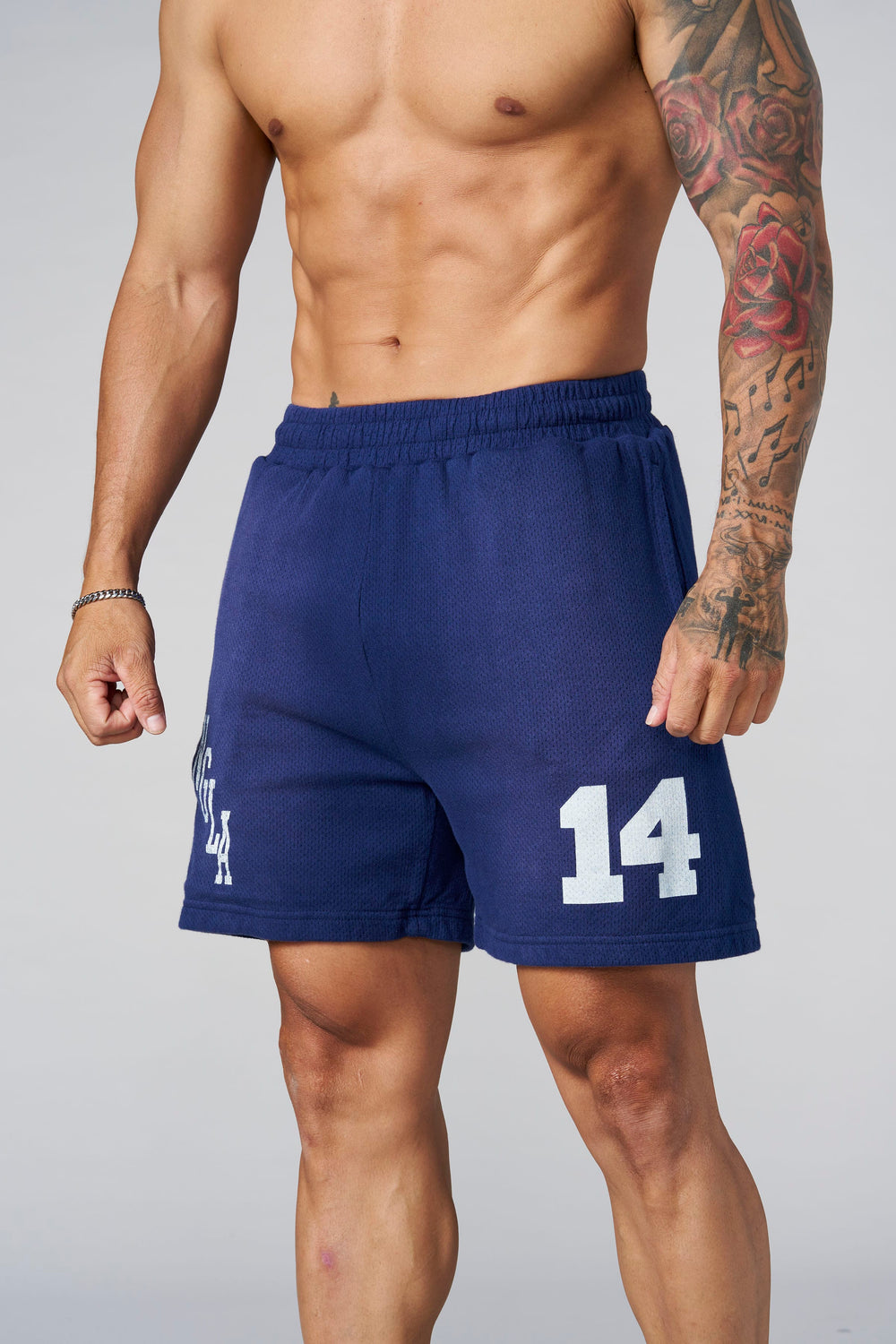 1123 - Golden Era Cotton Mesh Shorts - Navy Wash