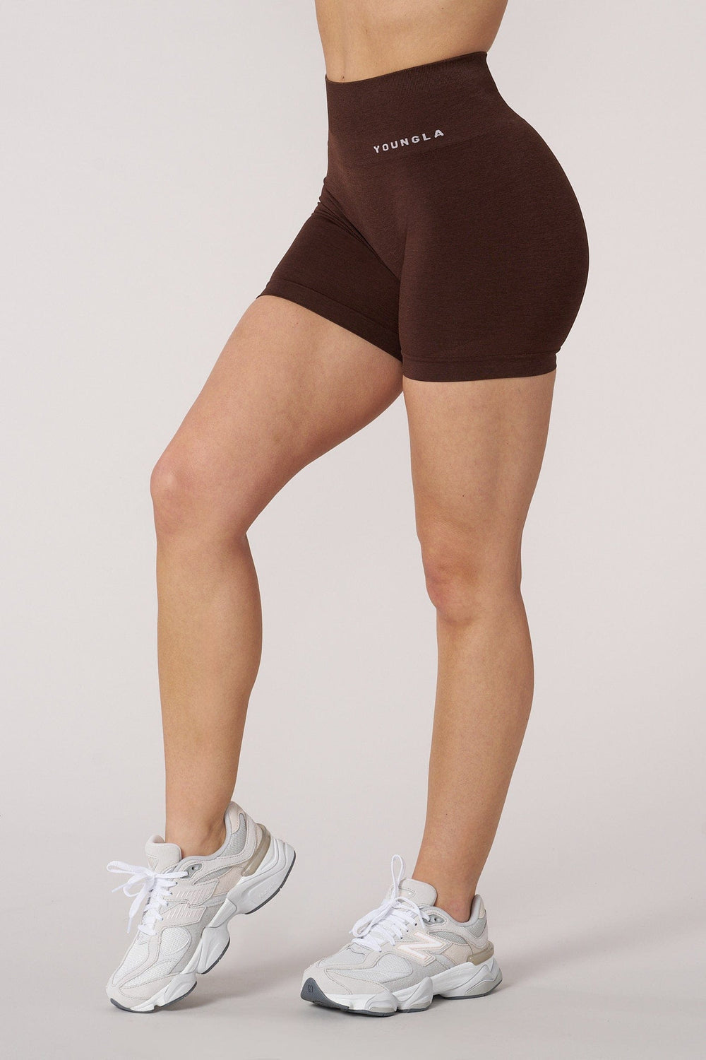 W120 - Core Seamless Shorts - Tweed Brown