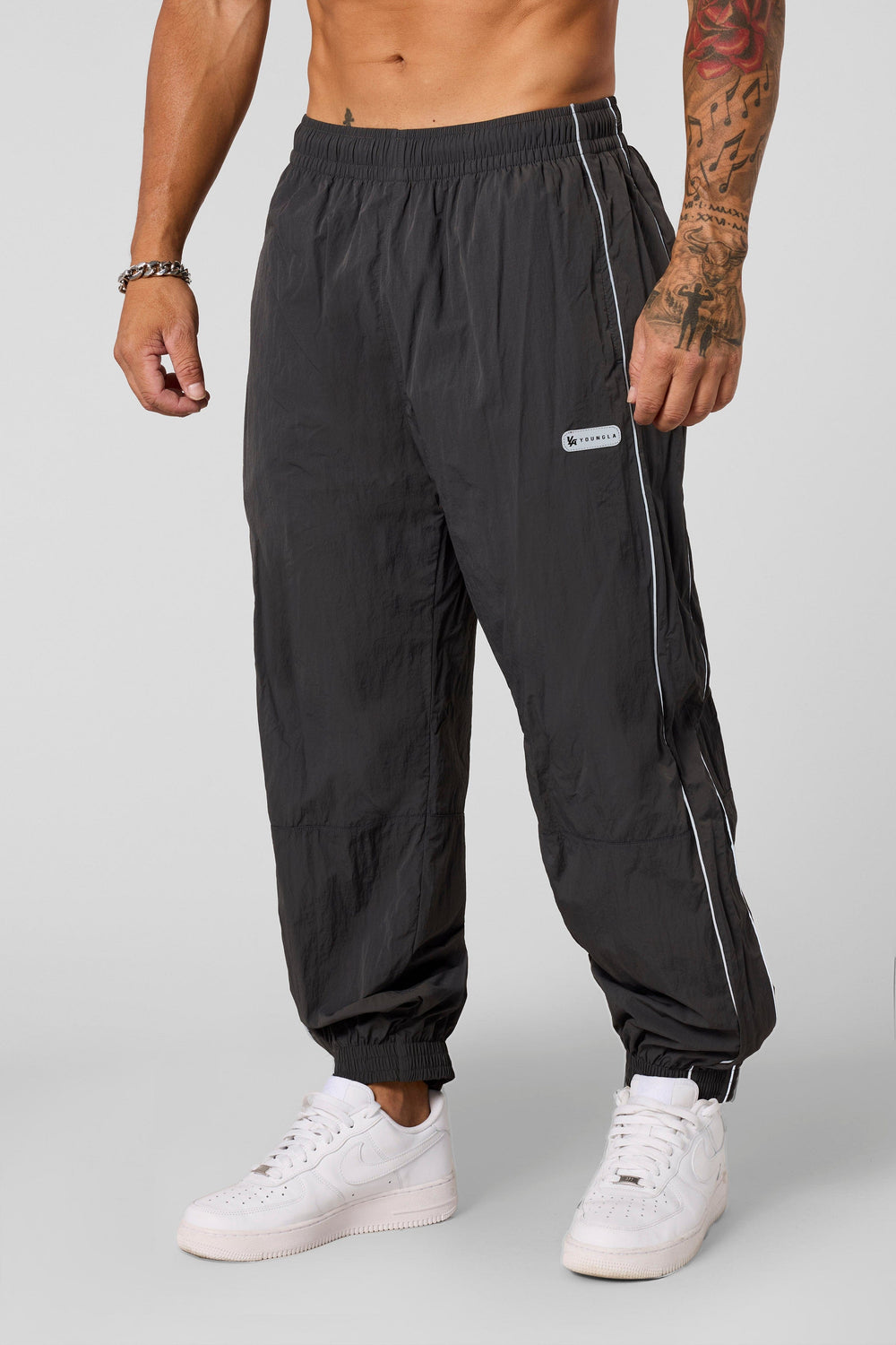 2091 - Retro Cuffed Joggers - Charcoal