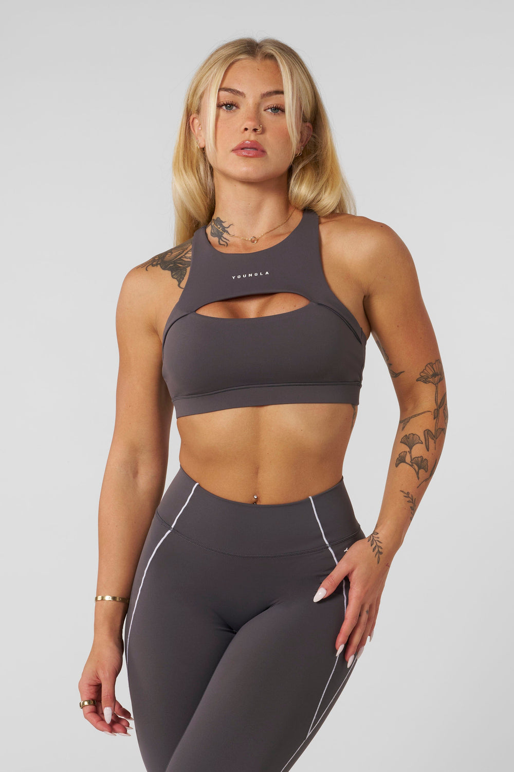 W365 - Elevate cut-out bra - Charcoal