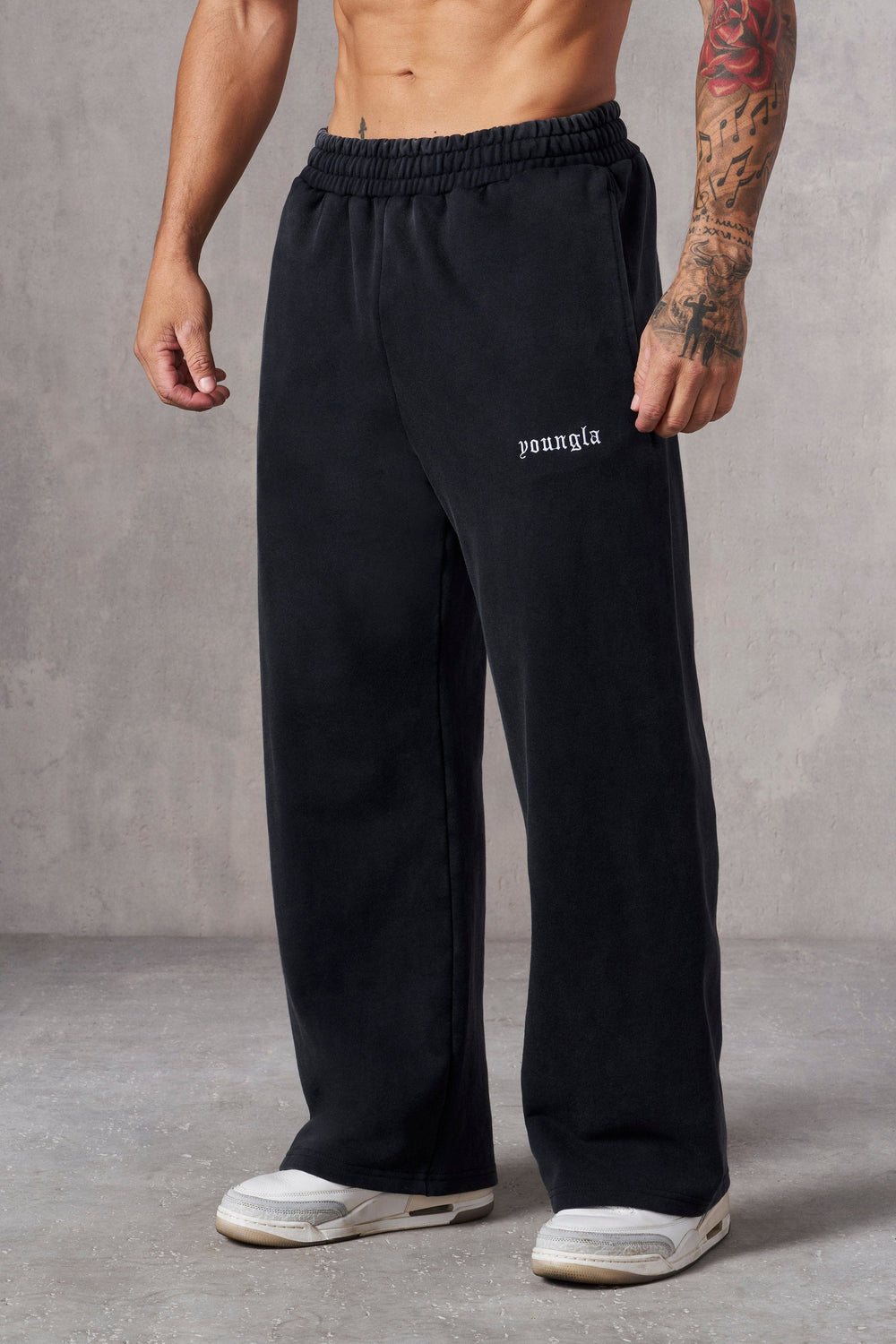 2111 - Classic Baggy Sweats - Black Wash