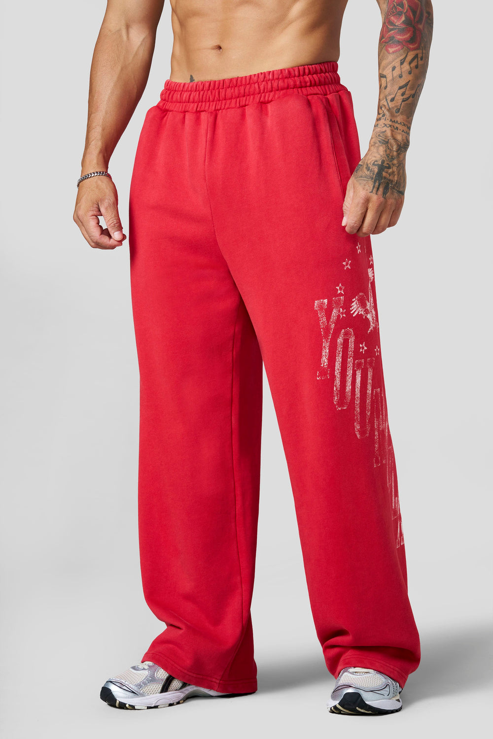 2175 - Golden Era Sweats - Red Wash