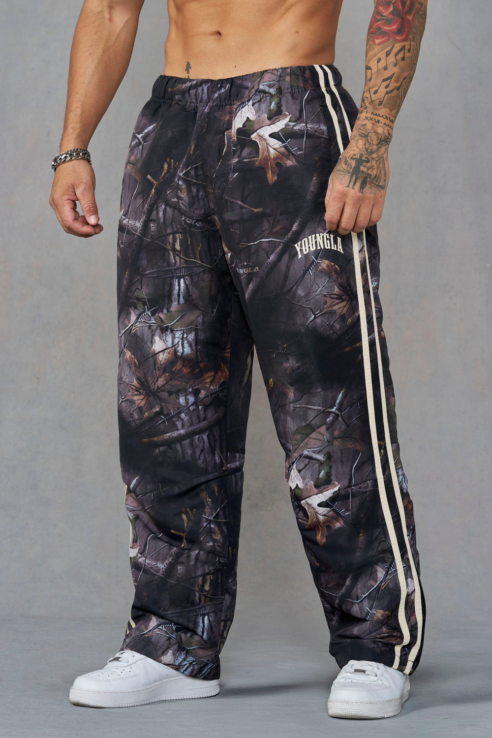 249 - Camo Flagship Track Pants - Black Tree Camo