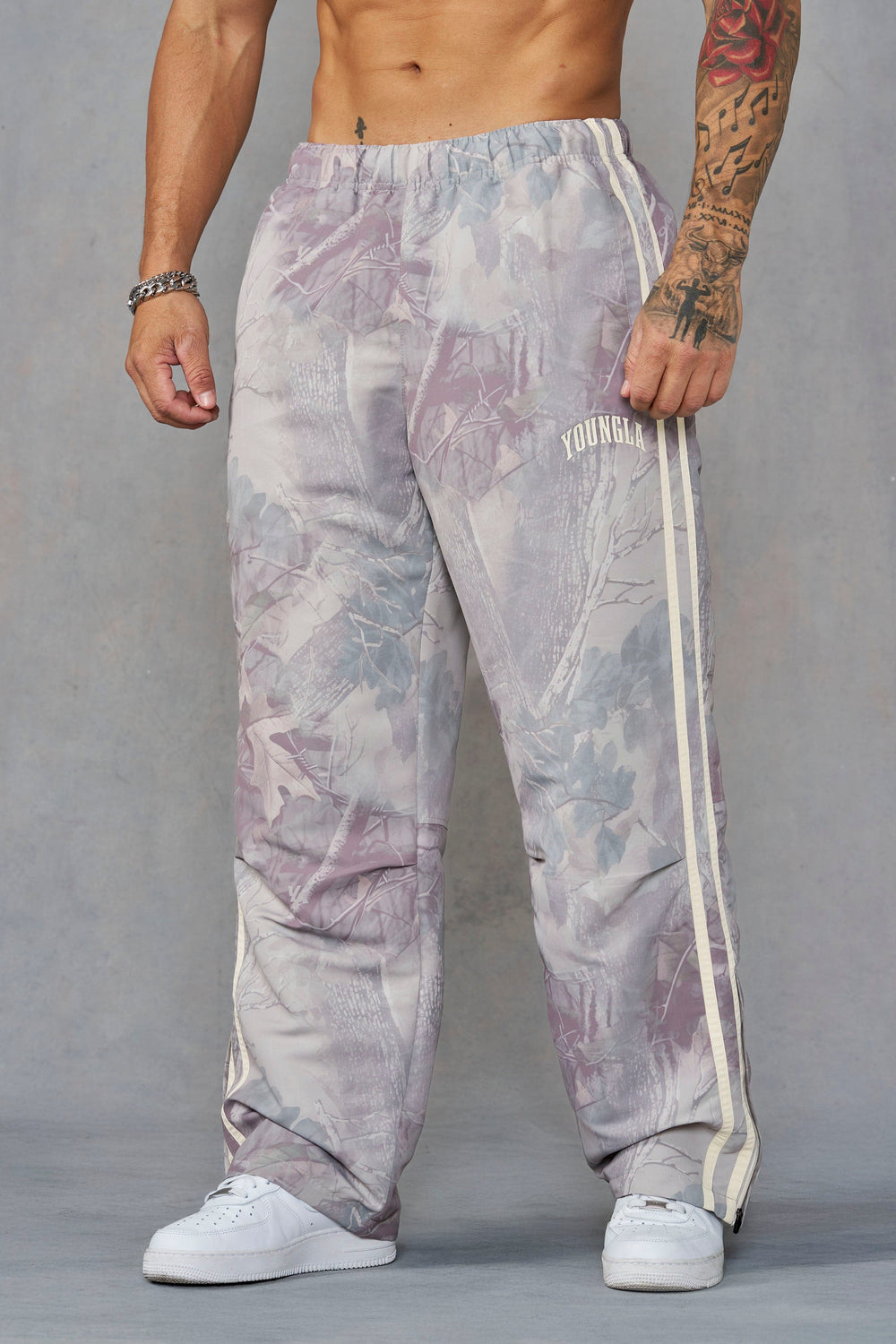 249 - Camo Flagship Track Pants - Desert Tan Tree Camo