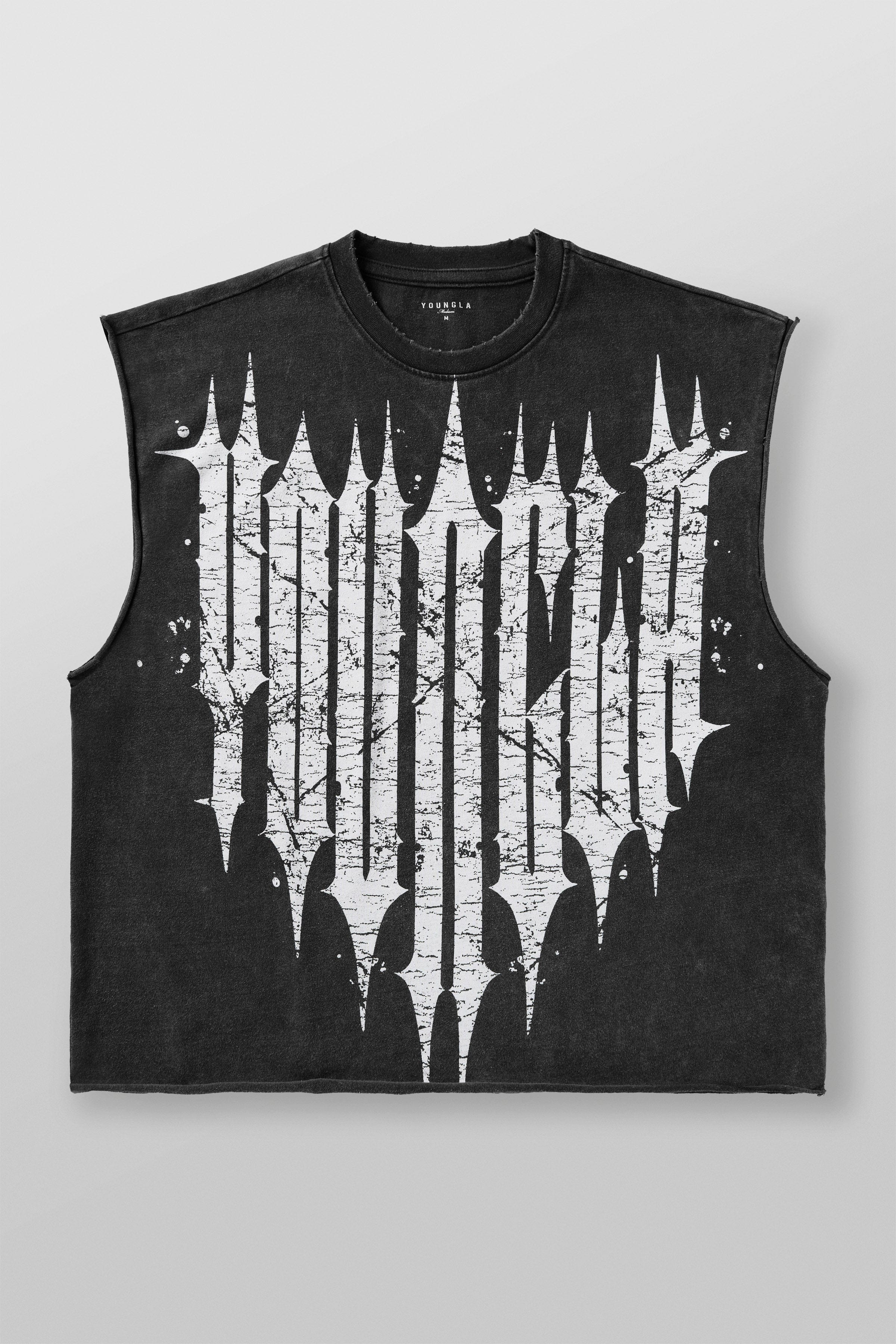 3021 - Revenge Crop Cut-Offs - Black Wash