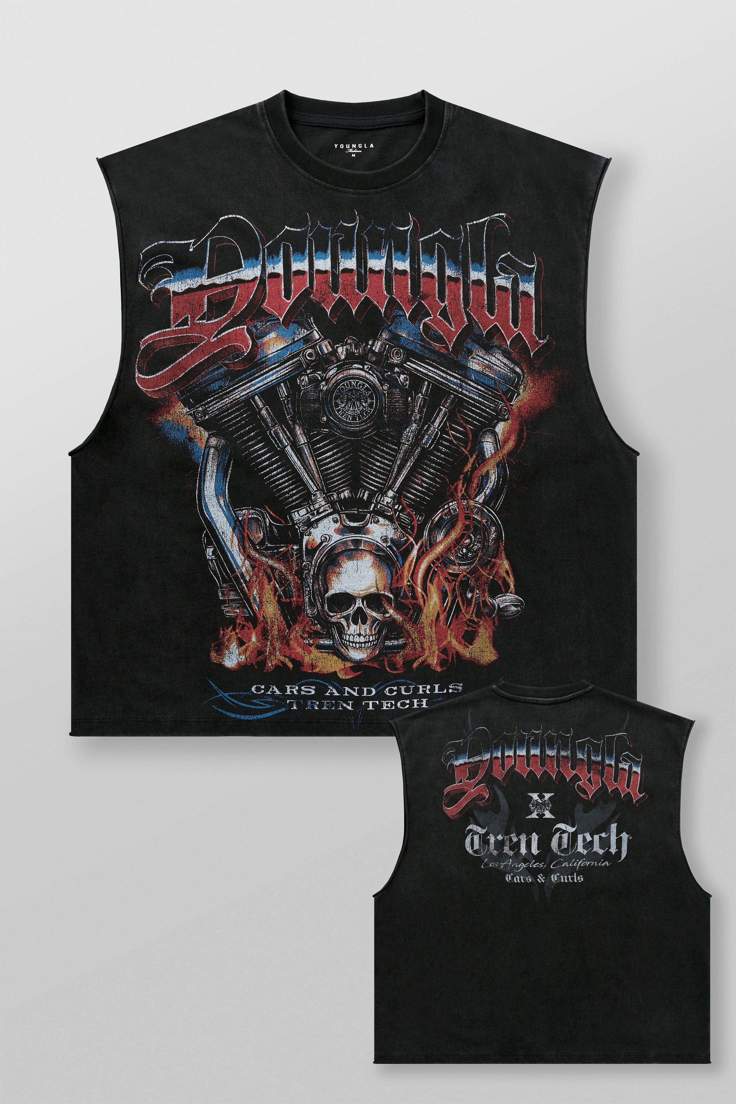 3032 - Cars & Curls - Cut-Offs - Hell Ride Black