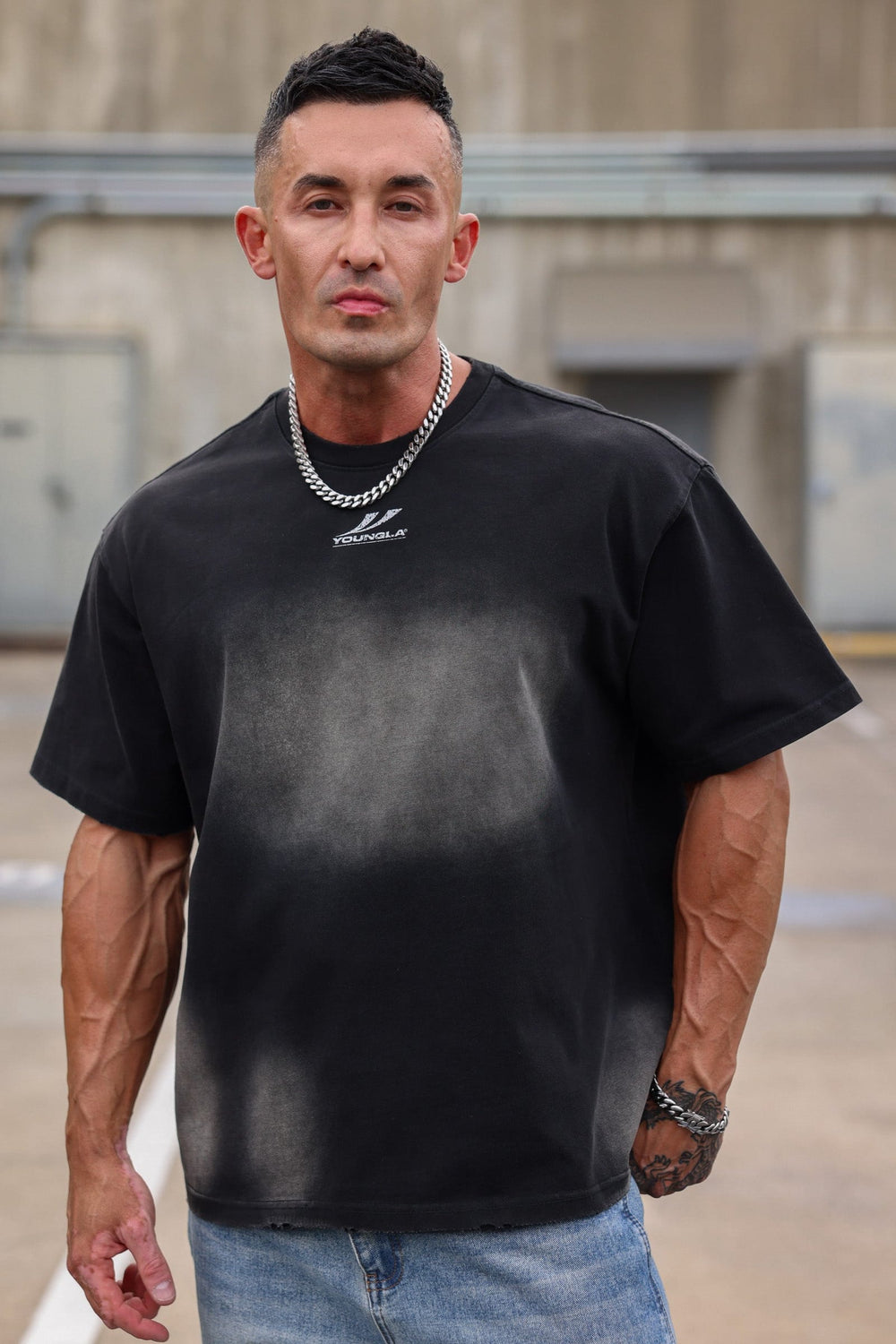 4212 - Heavyweight Tees - Black Wash