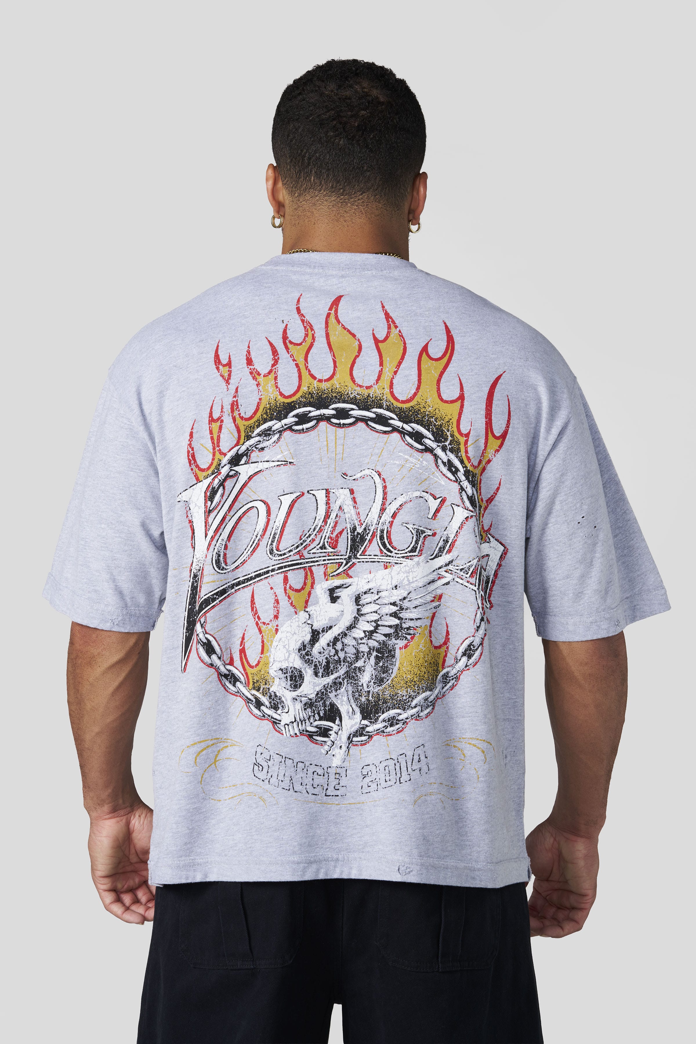 4008 - Ring of Fire Tees - Heather Grey
