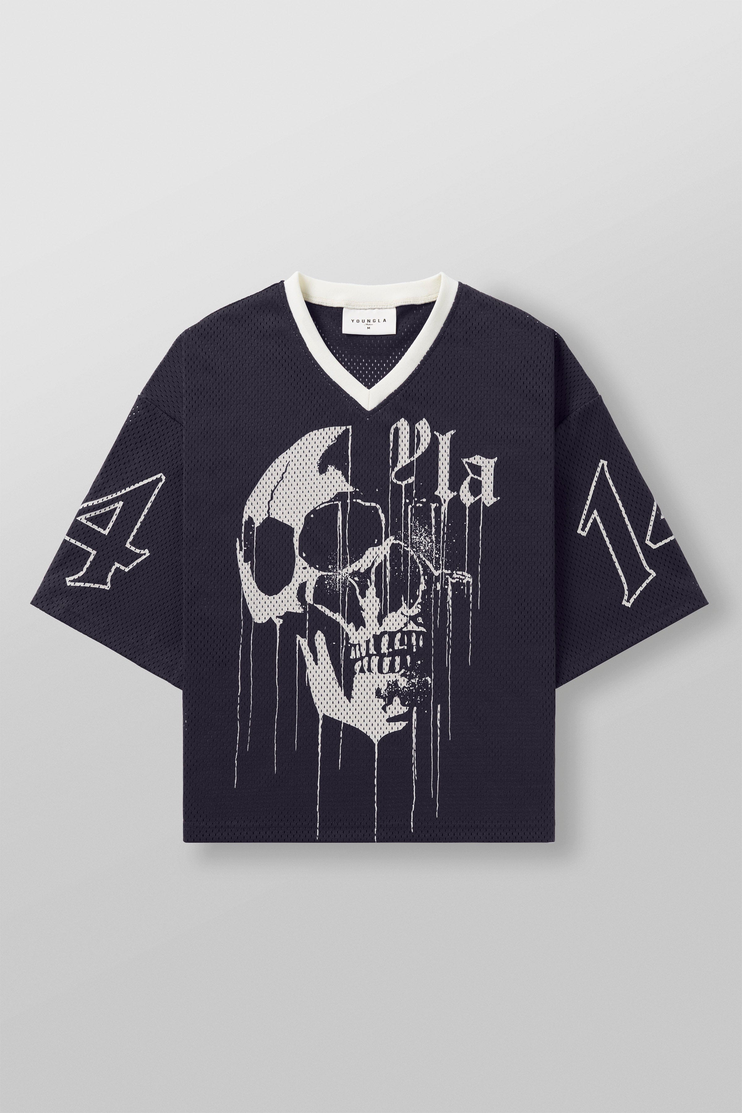 4015 - Drippy Skull Jersey - Purple