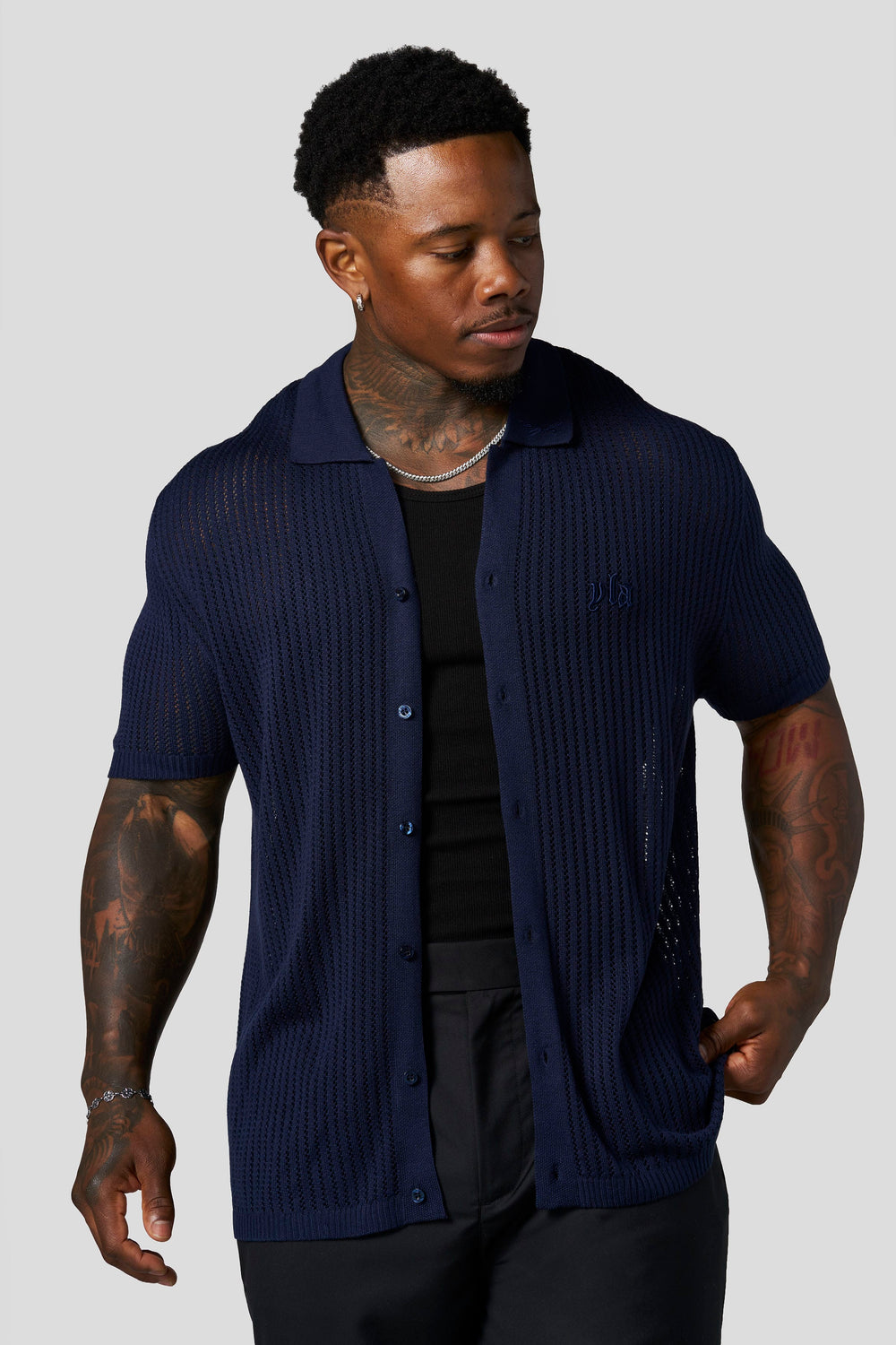 4056 - Beach Club Button Ups - Navy