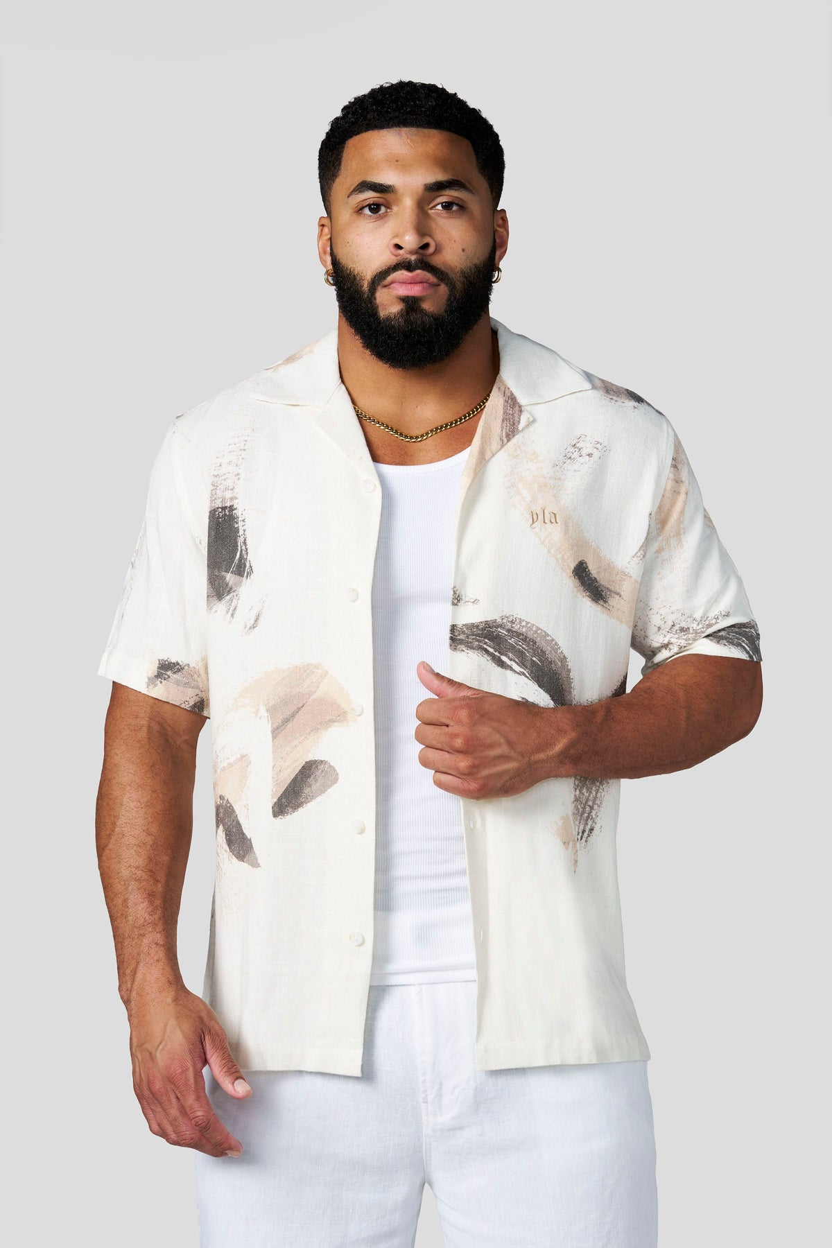 4087 - Riviera Art Button-Ups - Abstract
