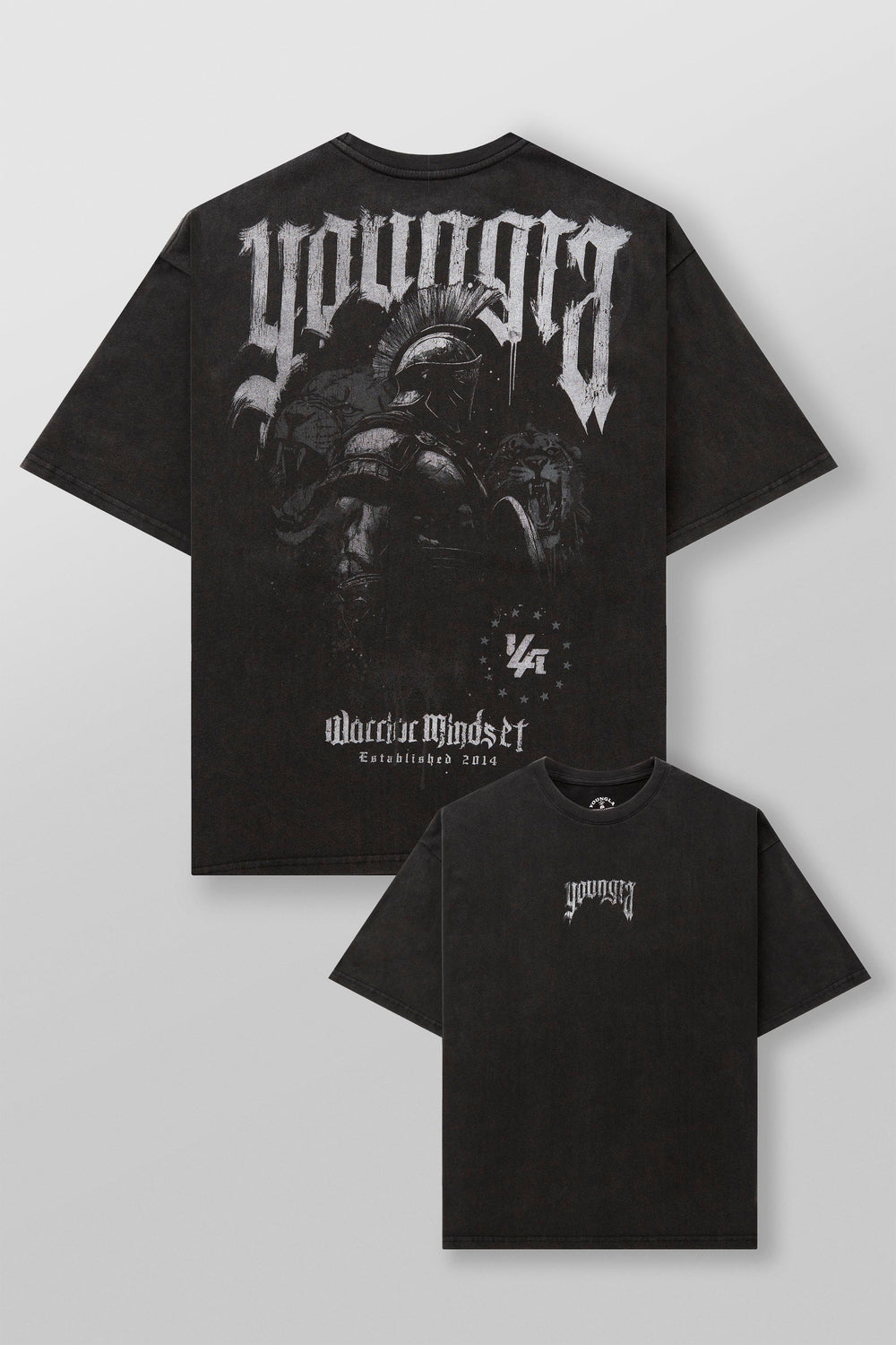 4135 - YLA x Axel - Spartan Tees - Black/Grey