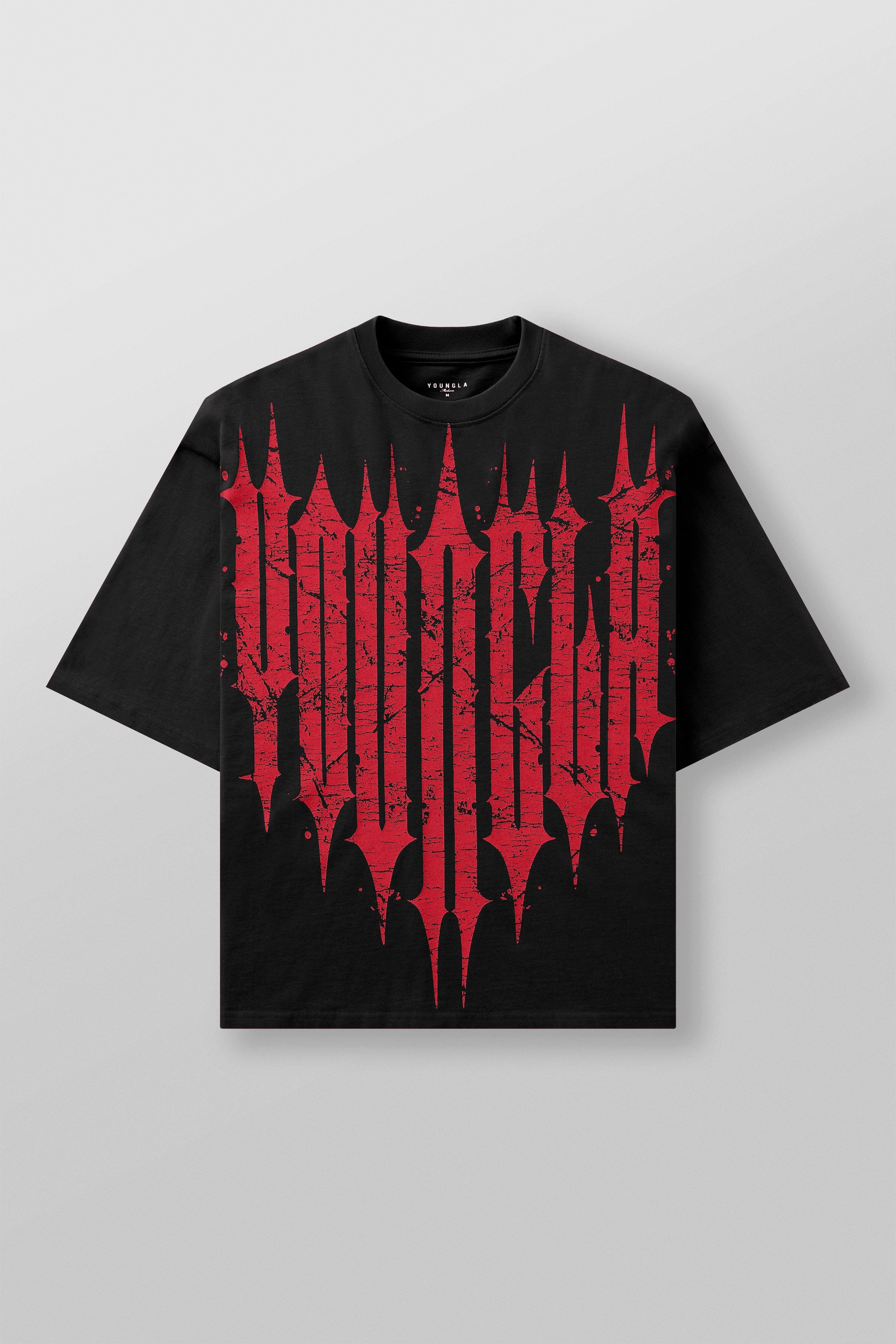 4156 - Revenge Tees Spring '25 - Black Red Wash