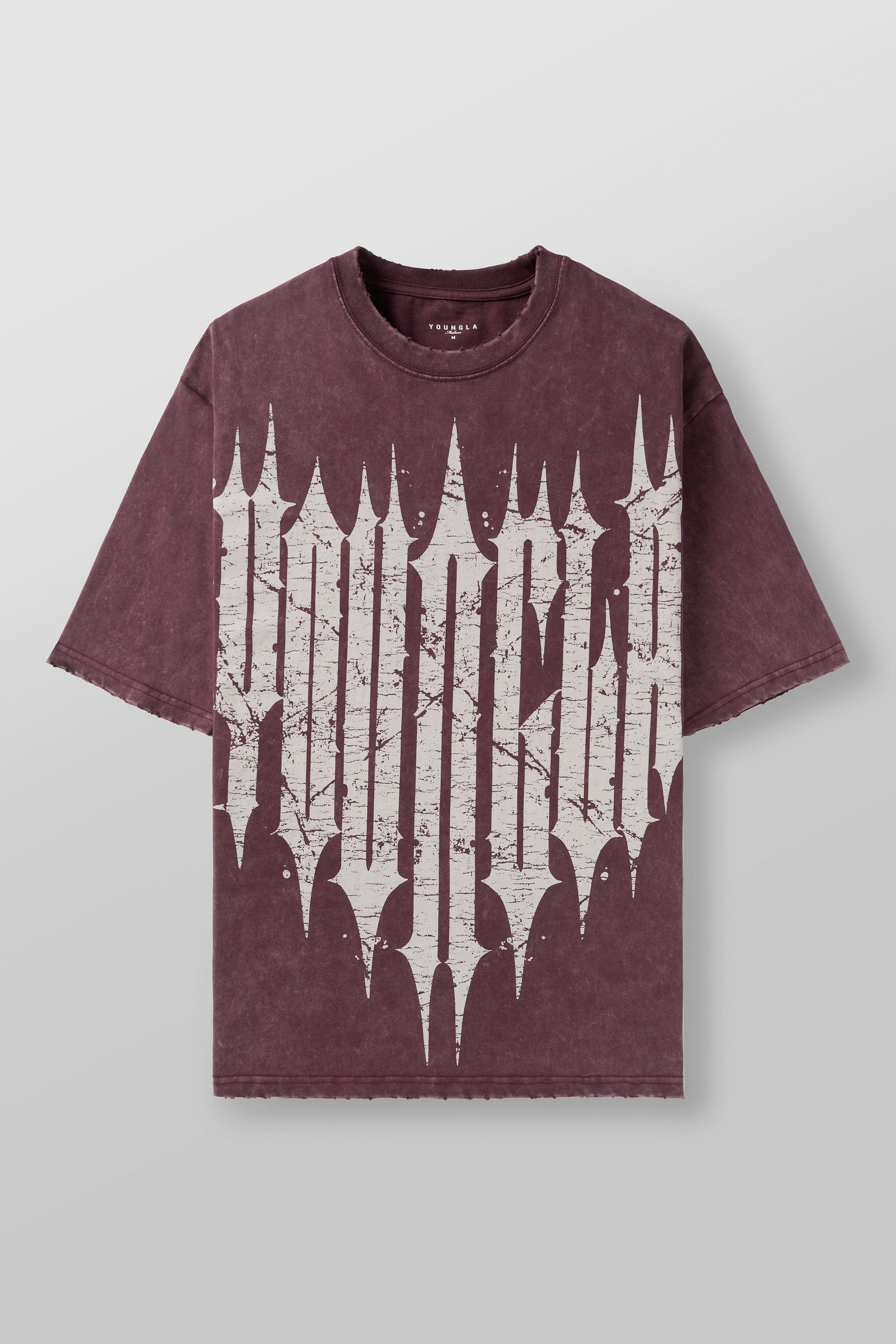 4156 - Revenge Tees - Burgundy Wash