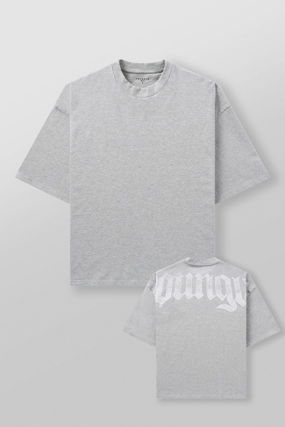 4159 - Huge Tees - Heather Grey