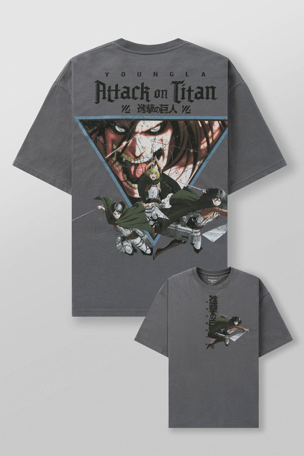 4191 - AOT© x YLA Classic Tees - Titan Trio Grey