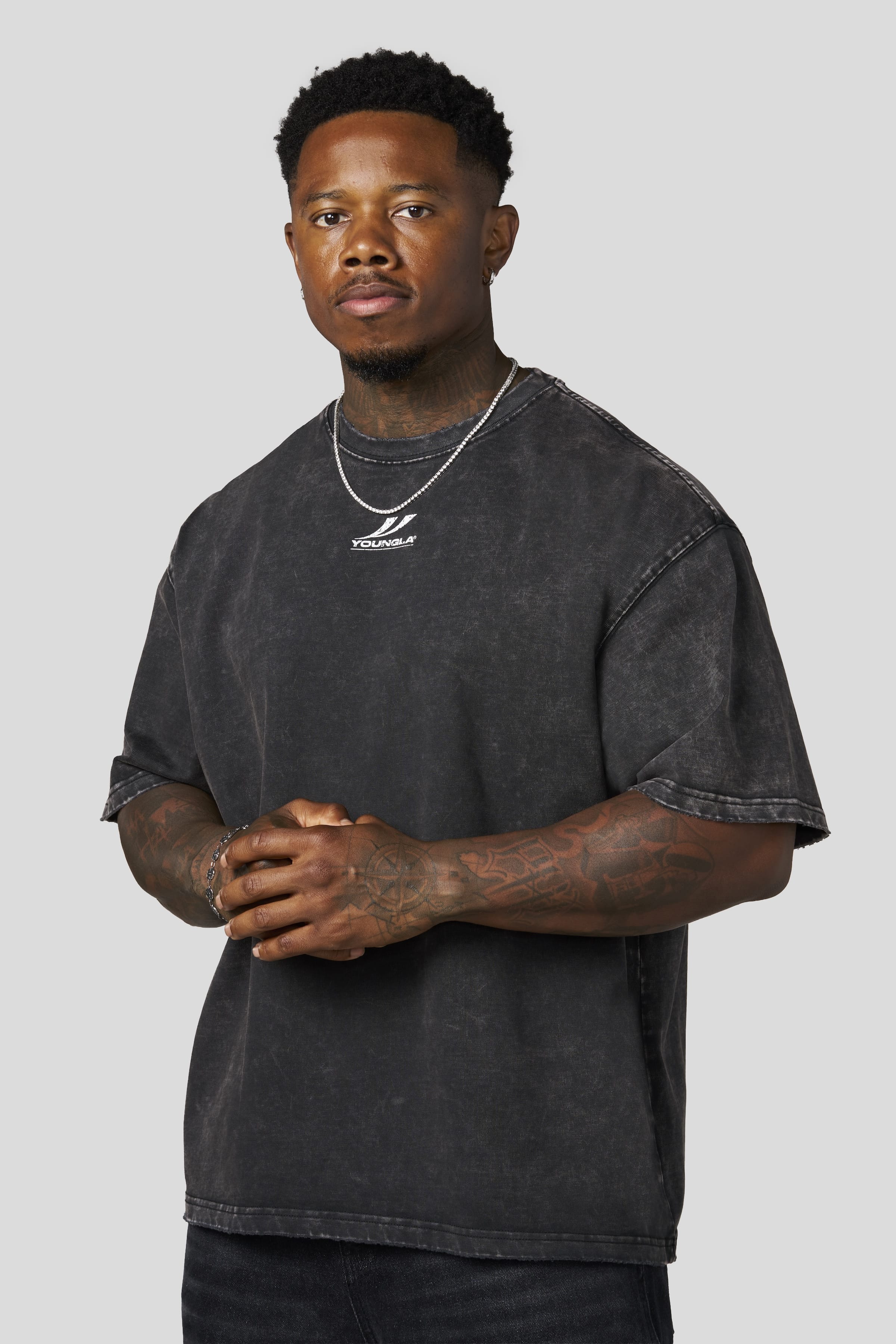4212 - Heavyweight Tees - Grey Wash