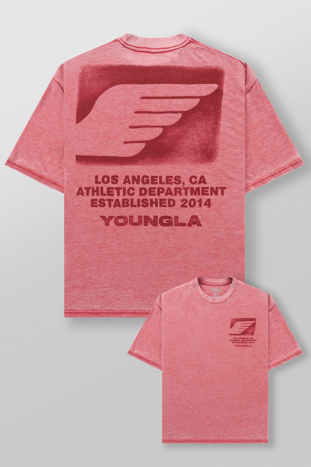 4224 - Golden Era Soft Burnout Tees - Soft Red Wash