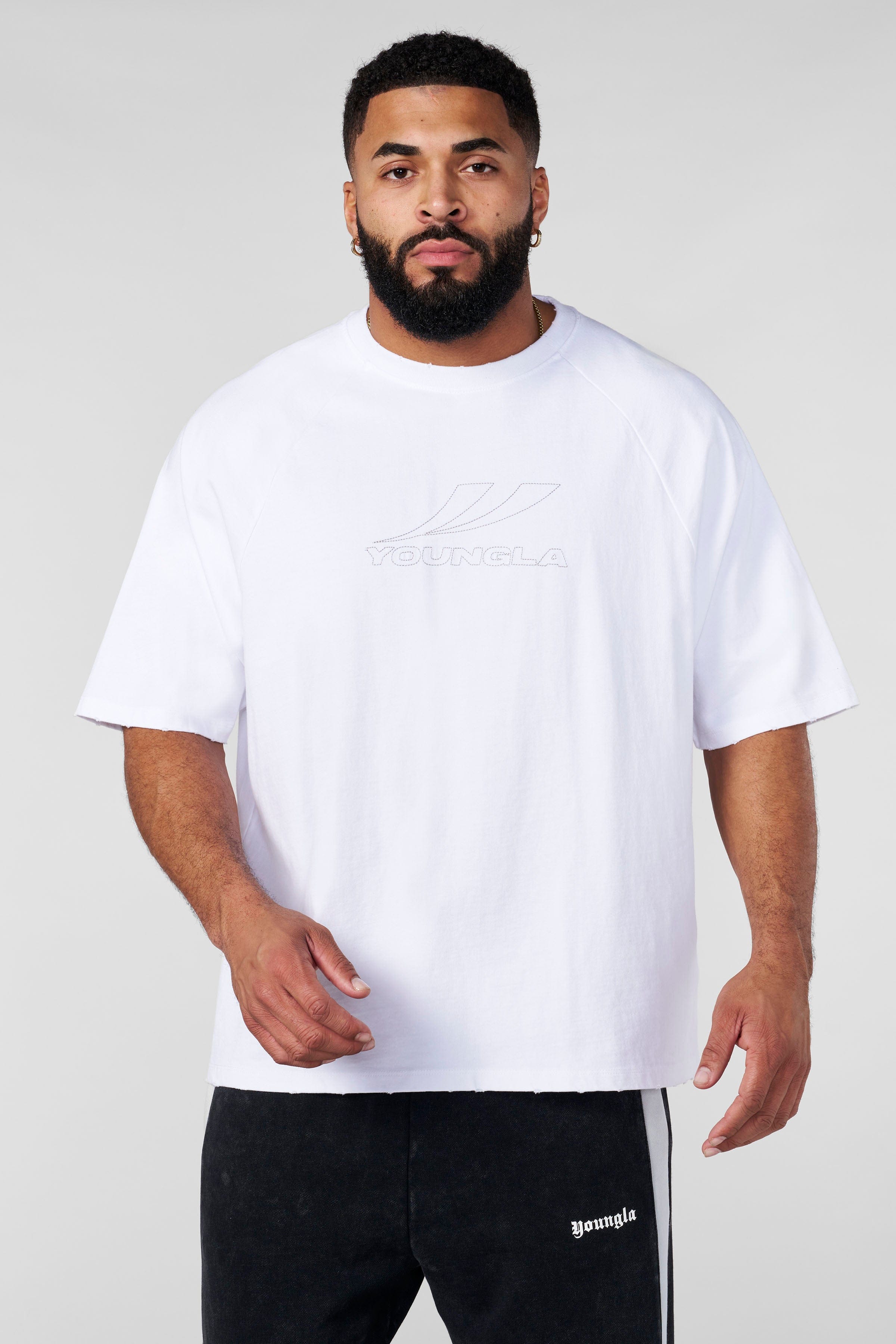 4269 - Clean Cut Raglan Tees - White