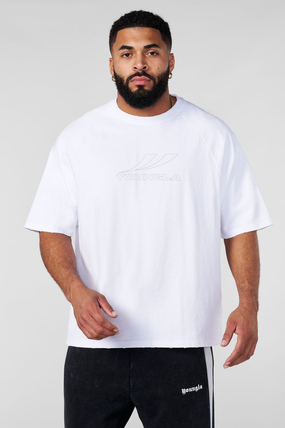 4269 - Clean Cut Raglan Tees - White
