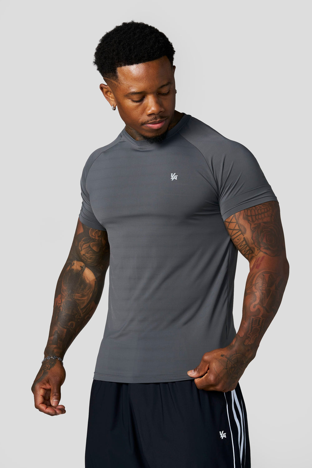 4275 - Liquid Compression Tees - Grey