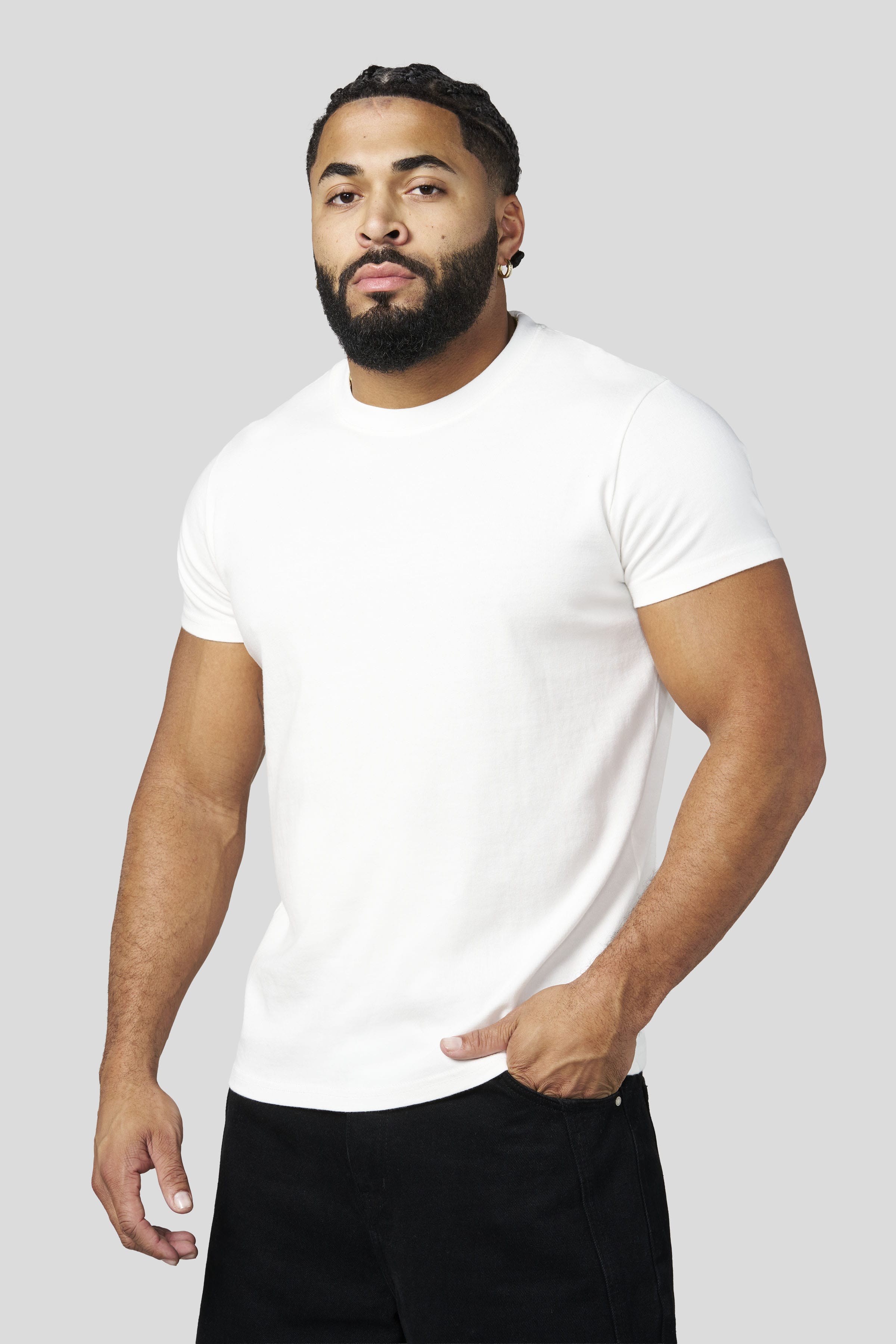 4309 - Muscle Tees - White