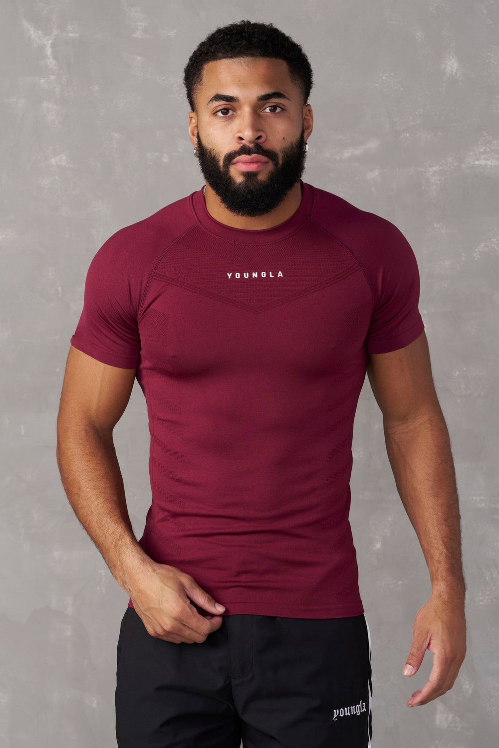 475 SuperVillain Compression Tees - Burgundy