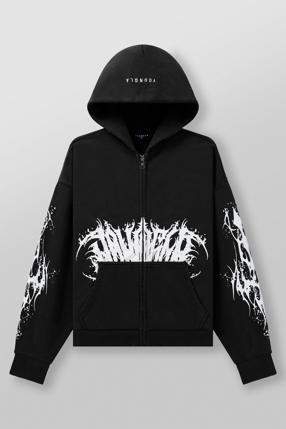 5128 - Venom Hoodies - Black Wash